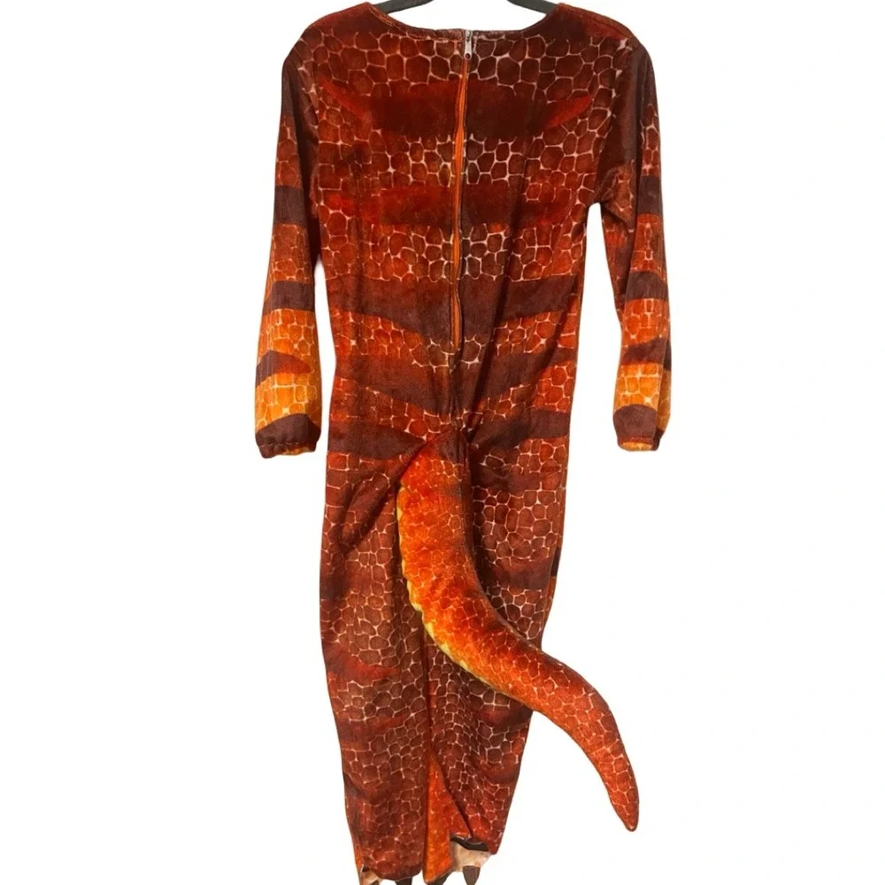 Pottery Barn Kids Dinosaur Costume Orange Bodysuit (No Headpiece) Size 4/6